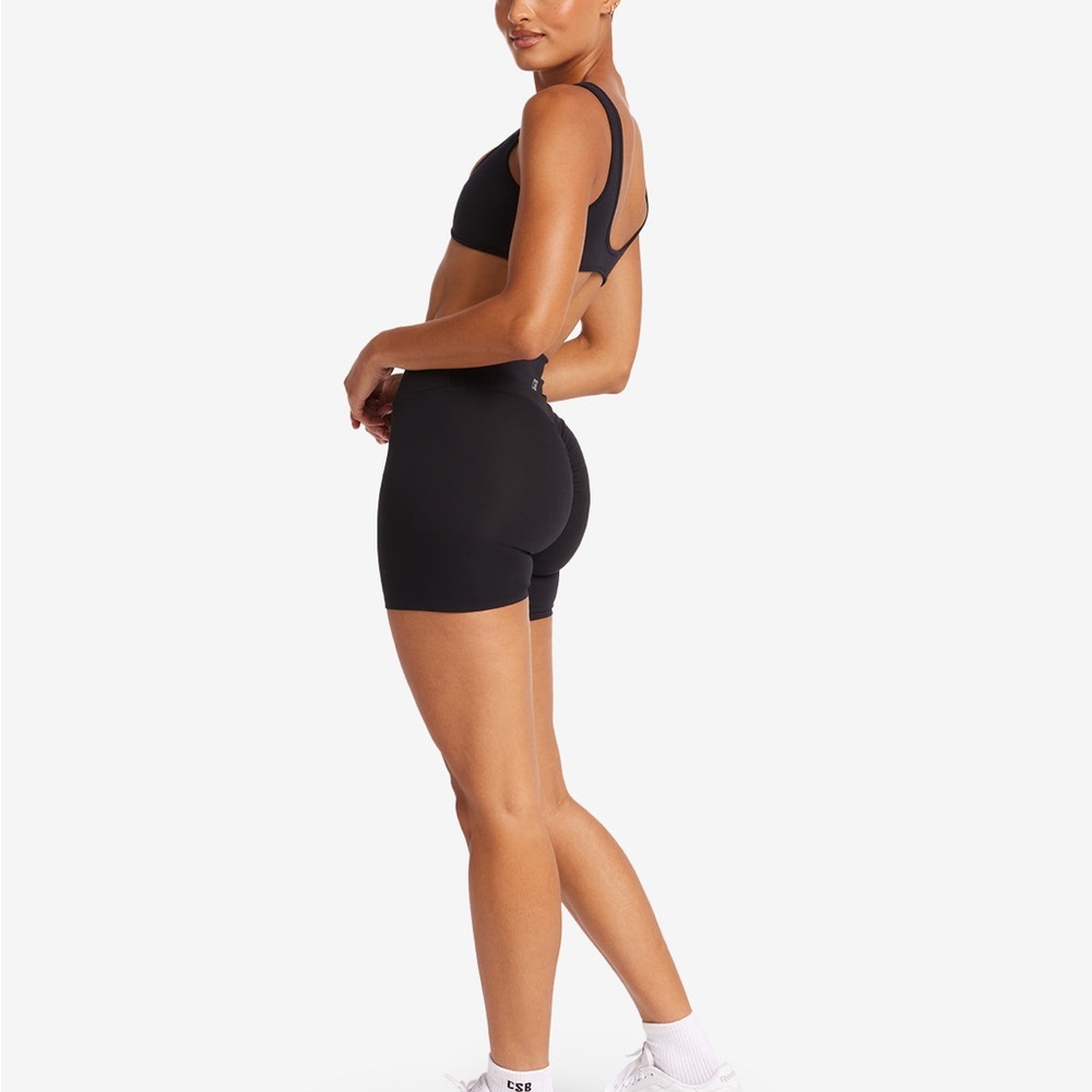 CSB Serenity Scrunch Shorts 6" Black Women's Athletic Shorts